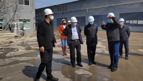 市住房和城鄉建設局劉玉勇局長、 市建筑工程管理服務中心孫雷主任一行 到我公司調研、指導